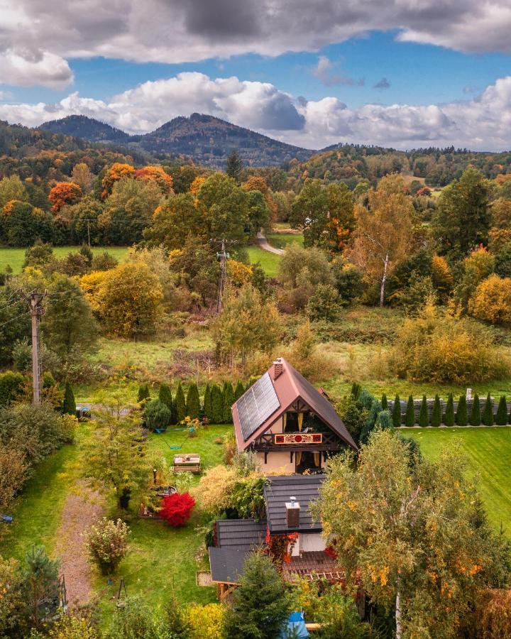 Smyrkowy Dom Z Kominkiem Z Goraca Balia Kolo Karpacza Janowice Wielkie Exteriér fotografie