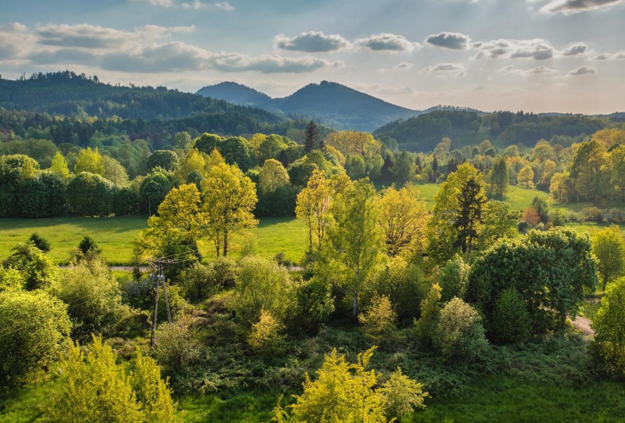 Smyrkowy Dom Z Kominkiem Z Goraca Balia Kolo Karpacza Janowice Wielkie Exteriér fotografie